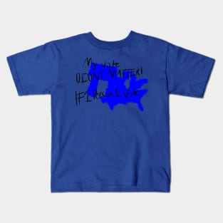 1 Person 1 Vote (Blue) Kids T-Shirt